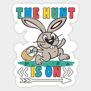 Easter Easter Bunny The Hunt Is On Sticker